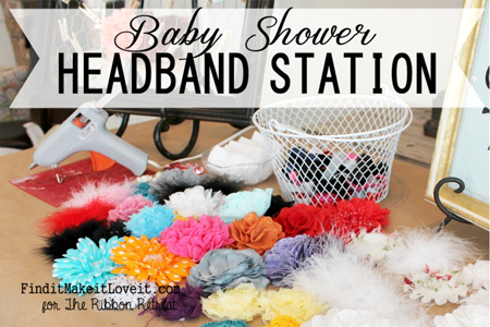 Baby Shower Headband Station
