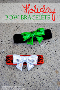 Holiday Bow Bracelets