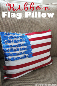 Ribbon Flag Pillow
