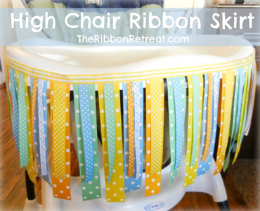 High Chair Ribbon Skirt