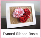 Framed Ribbon Roses